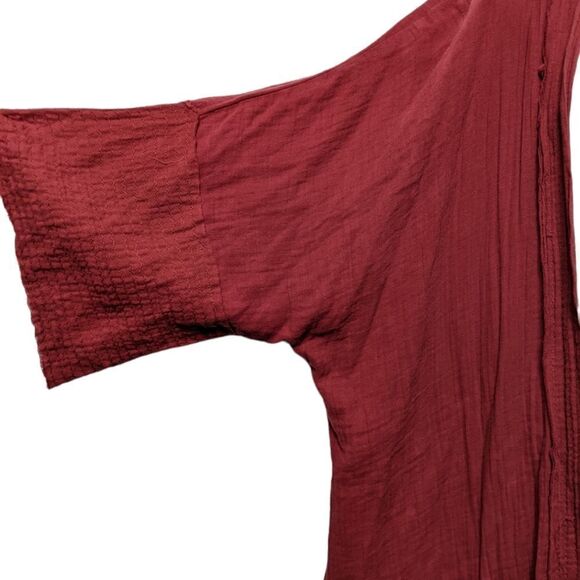 JOHNNY WAS CALME Cotton Gauge Short Kimono Cardigan M/L - Picture 3 of 8